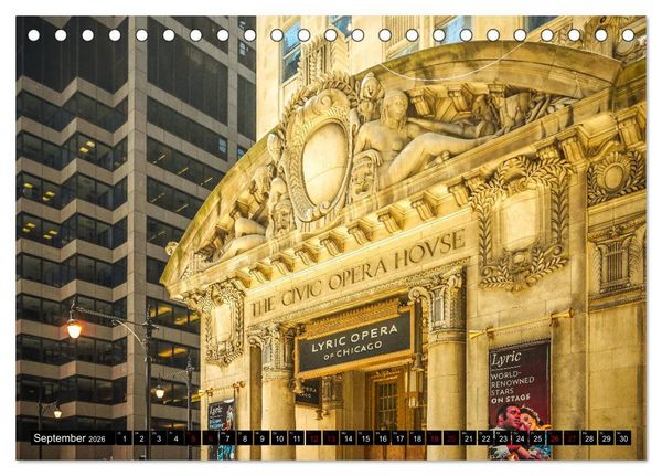 Produktbild: Chicago Impressionen (Tischkalender 2026 DIN A5 quer), CALVENDO Monatskalender