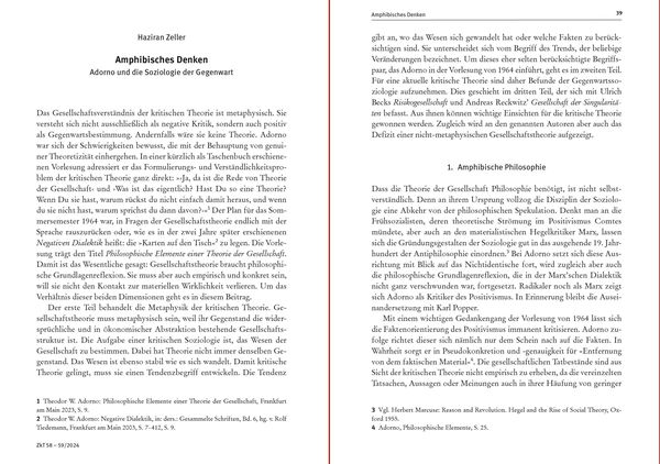 Produktbild: Zeitschrift für kritische Theorie, Heft 58/59