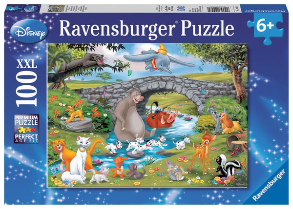 Produktbild: Puzzle Ravensburger Die Familie der Animal Friends 100 Teile XXL