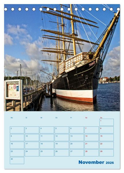 Produktbild: Priwall bei Travem&uuml;nde &ndash; Terminplaner (Tischkalender 2026 DIN A5 hoch), CALVENDO Monatskalender