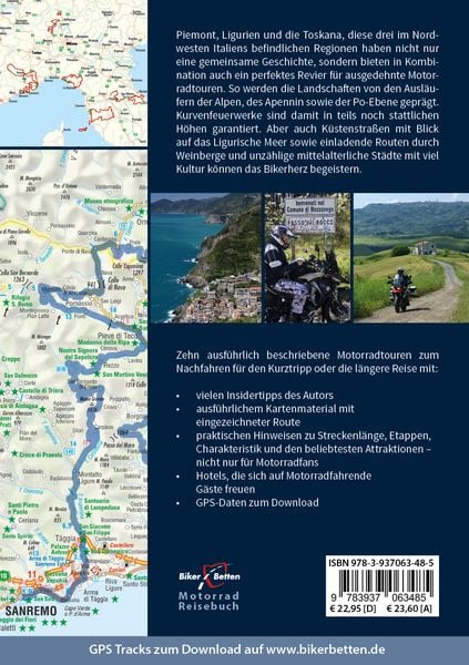 Produktbild: Motorrad Reisef&uuml;hrer Piemont Ligurien Toskana