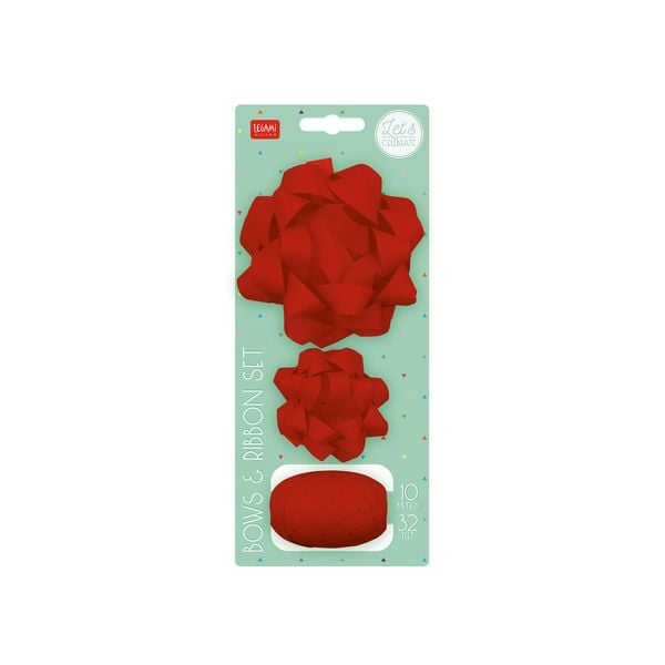 Produktbild: Legami 2x Schleifen und 1x Geschenkband - Rot