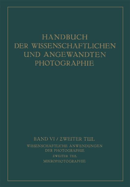 Produktbild: Wissenschaftliche Anwendungen der Photographie