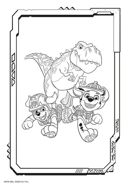 Produktbild: PAW Patrol Kindergartenheft: PAW Patrol - Der Dinofilm: Mal- und R&auml;tselblock