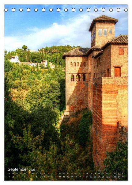 Produktbild: Die Alhambra (Tischkalender 2026 DIN A5 hoch), CALVENDO Monatskalender