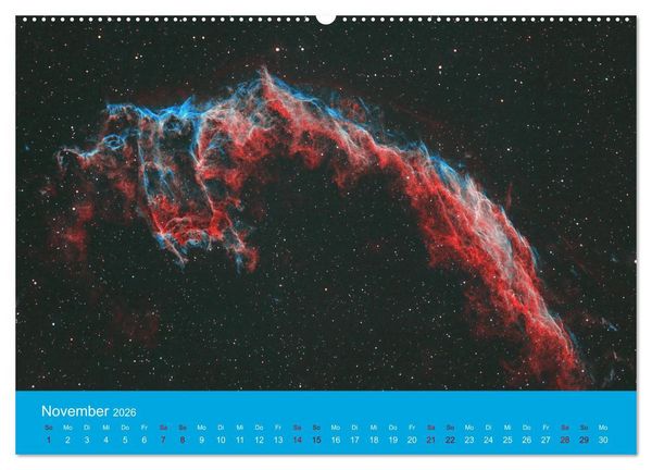 Produktbild: Havel-Sternwarte Weltallkalender (hochwertiger Premium Wandkalender 2026 DIN A2 quer), Kunstdruck in Hochglanz