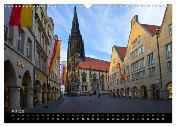 Produktbild: M&uuml;nster - Geschichten aus verschiedenen Jahrhunderten (Wandkalender 2026 DIN A3 quer), CALVENDO Monatskalender