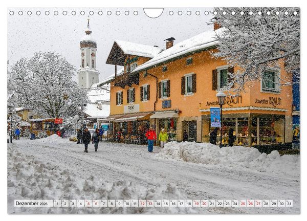 Produktbild: Unterwegs im Werdenfelser Land (Wandkalender 2026 DIN A4 quer), CALVENDO Monatskalender