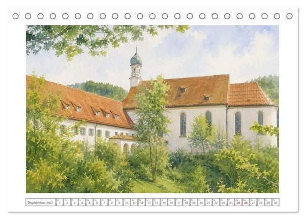 Produktbild: Idyllisches F&uuml;ssen (Tischkalender 2027 DIN A5 quer), CALVENDO Monatskalender