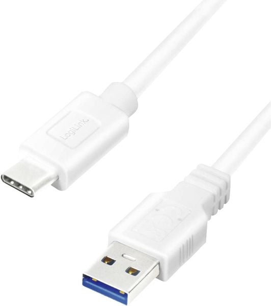 LogiLink USB-Kabel USB 3.2 Gen1 (USB 3.0 / USB 3.1 Gen1) USB-A Stecker, USB-C® Stecker 1.50 m CU0175