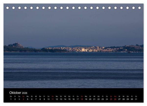 Produktbild: Korfu - Kerkira (Tischkalender 2026 DIN A5 quer), CALVENDO Monatskalender