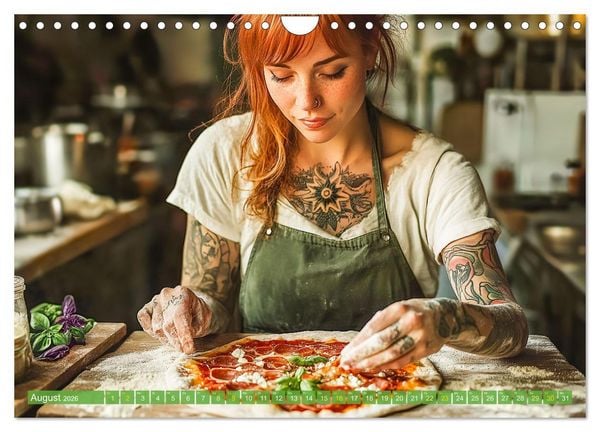 Produktbild: Pizza f&uuml;r Genie&szlig;er! - Erleben Sie jeden Monat neue Pizza-Momente (Wandkalender 2026 DIN A4 quer), CALVENDO Monatskalender