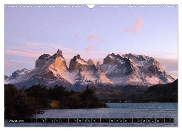 Produktbild: Patagonien mit Feuerland (Wandkalender 2026 DIN A3 quer), CALVENDO Monatskalender