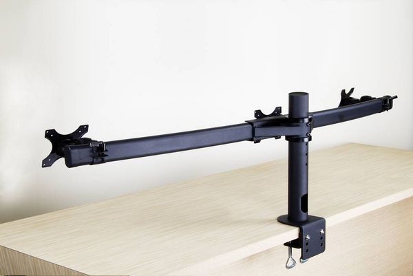 Produktbild: SpeaKa Professional SP-1664324 Monitor-Tischhalterung 3 Display(s) 33,0 cm (13") - 61 cm (24") Schwarz H&ouml;henverstellbar, Schwenkbar, Rotierbar