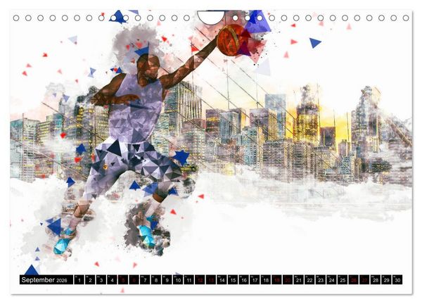 Produktbild: Basketball Art (Wandkalender 2026 DIN A4 quer), CALVENDO Monatskalender