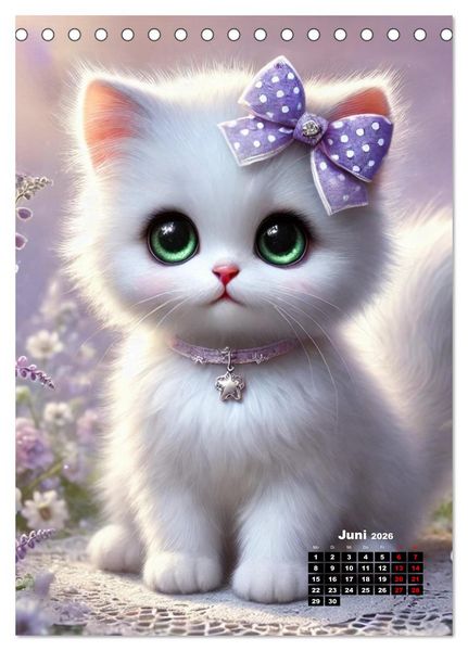 Produktbild: Miau Momente (Tischkalender 2026 DIN A5 hoch), CALVENDO Monatskalender