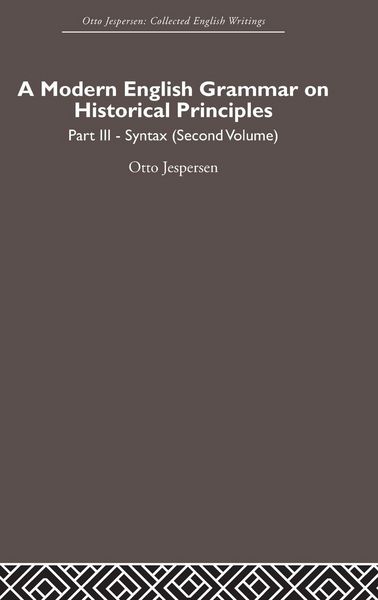 Produktbild: A Modern English Grammar on Historical Principles