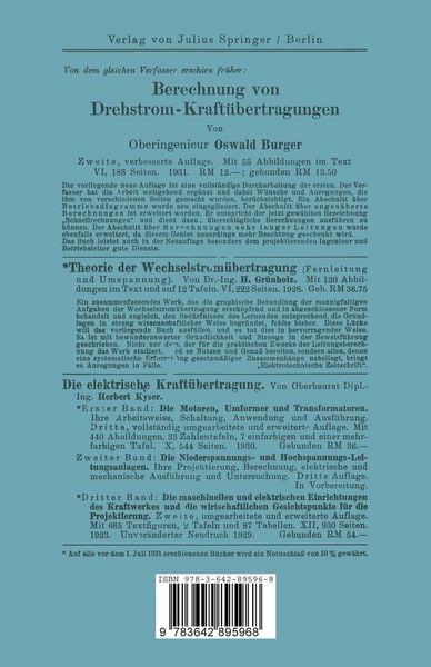Produktbild: Berechnung von Gleichstrom-Kraft&uuml;bertragungen