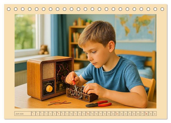 Produktbild: Hobbytr&auml;ume - Einblicke in Freizeit und Hobbys von den 50ern bis 80ern (Tischkalender 2026 DIN A5 quer), CALVENDO Monatskalender