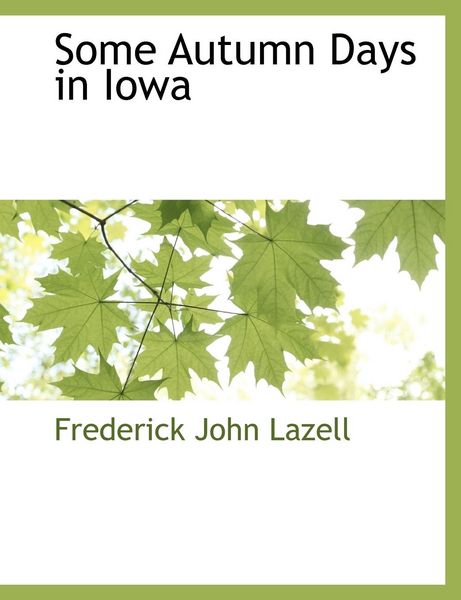 Produktbild: Some Autumn Days in Iowa