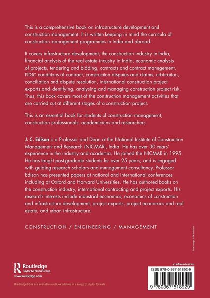 Produktbild: Infrastructure Development and Construction Management