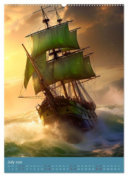 Produktbild: Weathering a Storm (High Quality Premium Wall Calendar 2026 DIN A2 portrait),CALVENDO 12 Month Wall Calendar