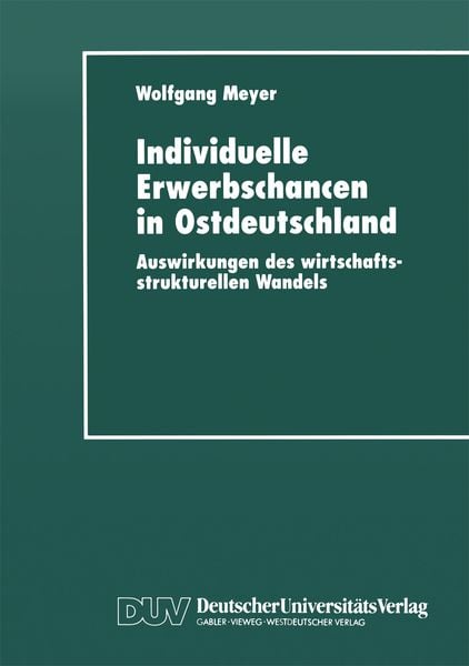 Produktbild: Individuelle Erwerbschancen in Ostdeutschland