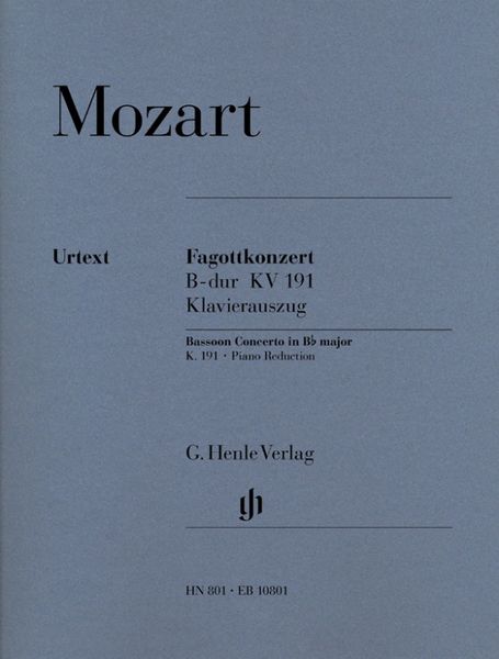 Produktbild: Wolfgang Amadeus Mozart - Fagottkonzert B-dur KV 191