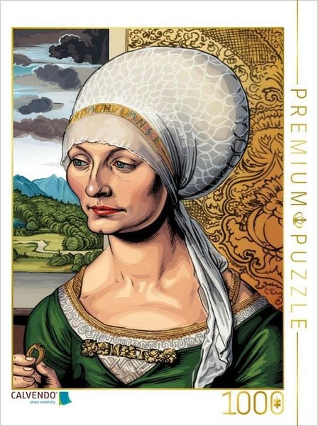 CALVENDO Puzzle Elsbeth Tucher (Original: 1499) | 1000 Teile Lege-Größe 64x48cm Foto-Puzzle für glückliche Stunden