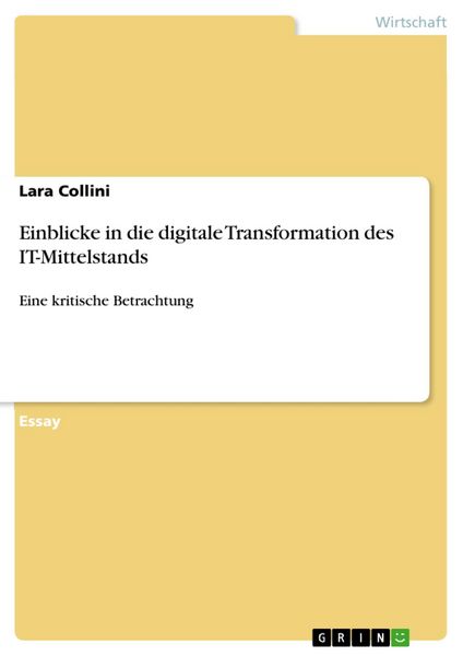 Produktbild: Einblicke in die digitale Transformation des IT-Mittelstands