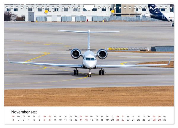 Produktbild: Die Welt der Privatjets (Wandkalender 2026 DIN A4 quer), CALVENDO Monatskalender