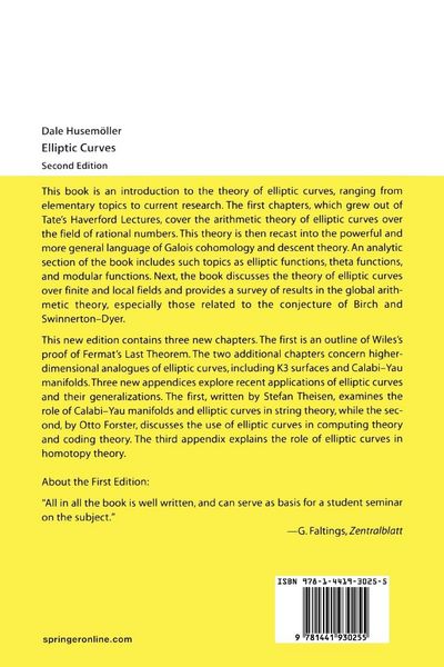 Produktbild: Elliptic Curves