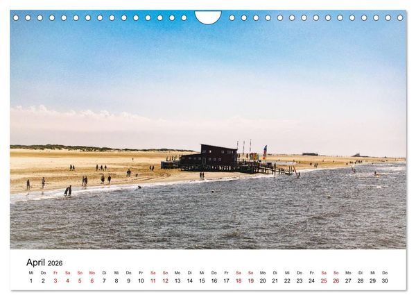 Produktbild: Sankt Peter-Ording. Licht, Schatten und Natur (Wandkalender 2026 DIN A4 quer), CALVENDO Monatskalender