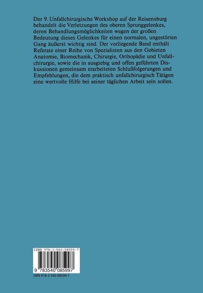 Produktbild: Verletzungen des oberen Sprunggelenkes