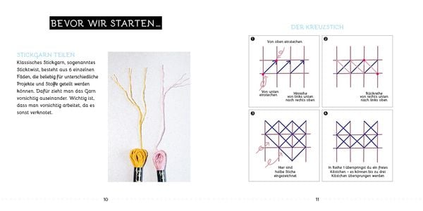 Produktbild: Sticken &ndash; das Easy Starterset f&uuml;r dekorative Kreuzstichmotive