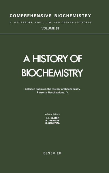 Produktbild: Selected Topics in the History of Biochemistry. Personal Recollections. IV