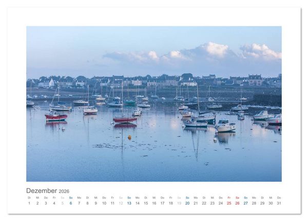 Produktbild: Bretagne - Zauber der C&ocirc;te de Granit Rose (Tischkalender 2026 DIN A5 quer), CALVENDO Monatskalender
