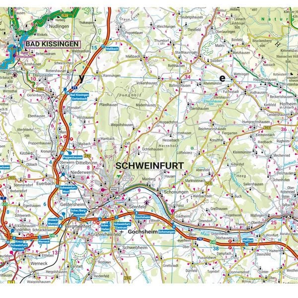Produktbild: freytag & berndt Motorradkarte Rh&ouml;n 1:200.000