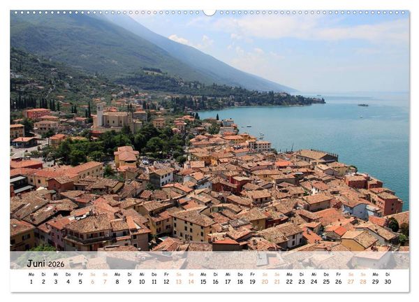Produktbild: N&ouml;rdlicher Gardasee - Die Regionen um Limone und Malcesine (hochwertiger Premium Wandkalender 2026 DIN A2 quer), Kunstdruck in Hochglanz