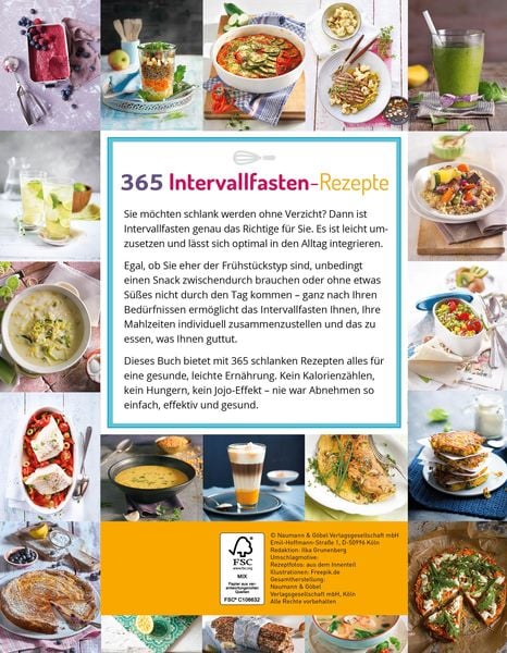 Produktbild: 365 Intervallfasten-Rezepte