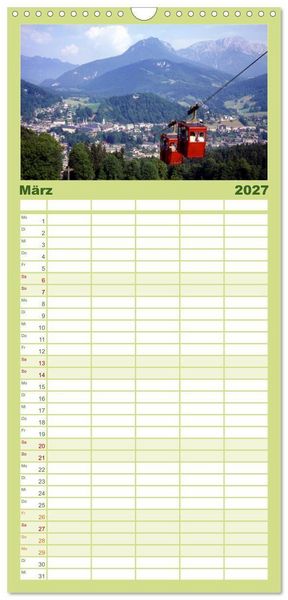 Produktbild: Familienplaner 2027 - Zauberhaftes Berchtesgadener Land mit 5 Spalten (Wandkalender, 21 x 45 cm) CALVENDO