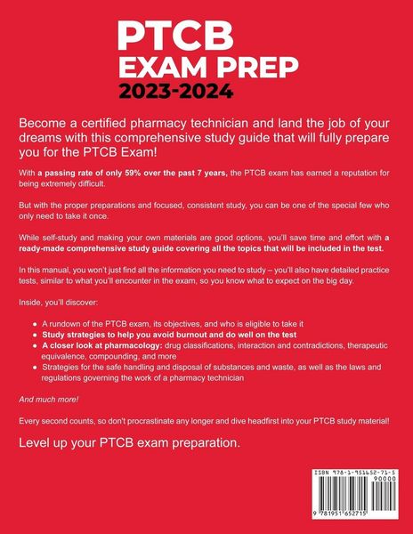 Produktbild: PTCB Exam Prep 2023-2024