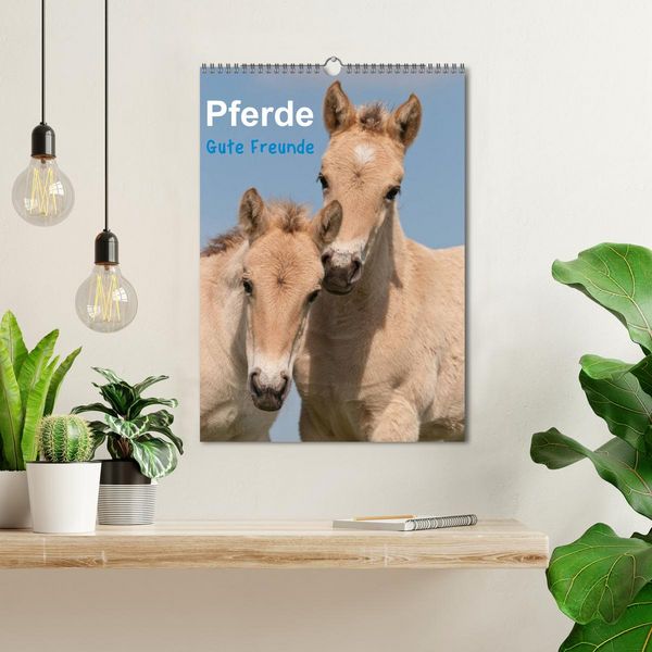 Produktbild: Pferde Gute Freunde (Wandkalender 2026 DIN A3 hoch), CALVENDO Monatskalender