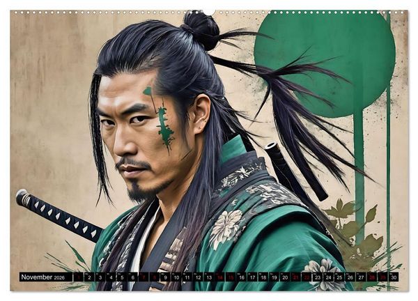 Produktbild: Samurai - Asian Spirit (Wandkalender 2026 DIN A2 quer), CALVENDO Monatskalender