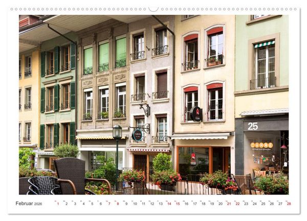 Produktbild: Malerisches Thun (hochwertiger Premium Wandkalender 2026 DIN A2 quer), Kunstdruck in Hochglanz