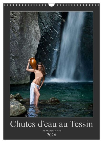 Chutes d'eau au Tessin (Calendrier mural 2026 DIN A3 horizontal), CALVENDO calendrier mensuel