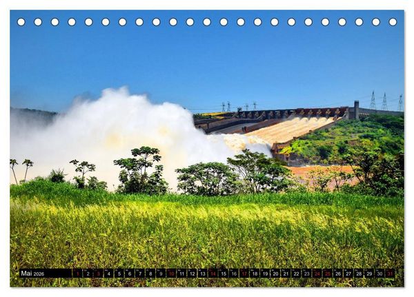 Produktbild: Brasilien - das gr&ouml;&szlig;te Land S&uuml;damerikas (Tischkalender 2026 DIN A5 quer), CALVENDO Monatskalender