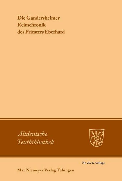 Produktbild: Die Gandersheimer Reimchronik