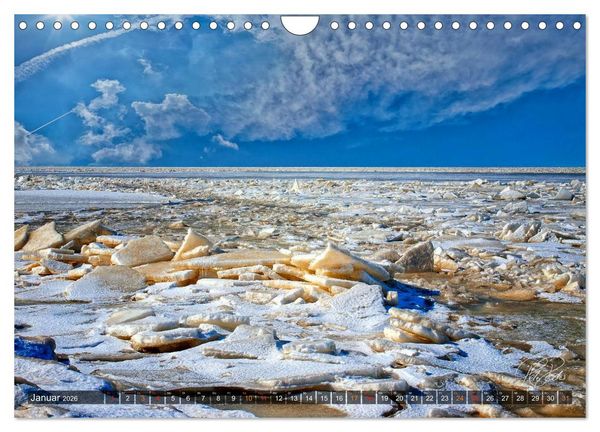 Produktbild: Friesland - Watt und Nordsee / CH-Version (Wandkalender 2026 DIN A4 quer), CALVENDO Monatskalender