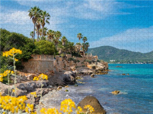 Produktbild: CALVENDO Puzzle Strand bei Cala Millor Mallorca | 1000 Teile Lege-Gr&ouml;&szlig;e 64x48cm Foto-Puzzle f&uuml;r gl&uuml;ckliche Stunden